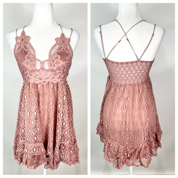 Free People FP One Adella Burnout Slip Dress Size Small - Picture 2 of 9